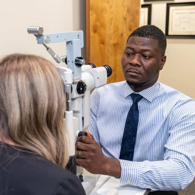 Eye exam equipment